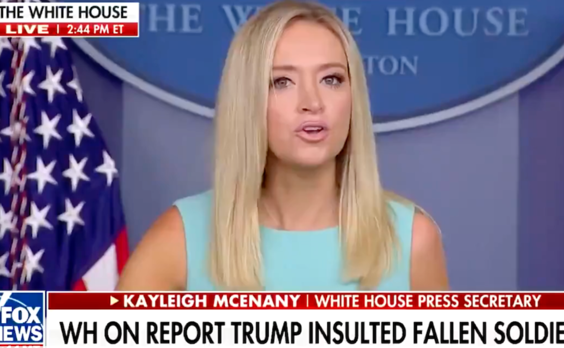 McEnany Storms Off After Angrily Denying Trump Slurred Troops