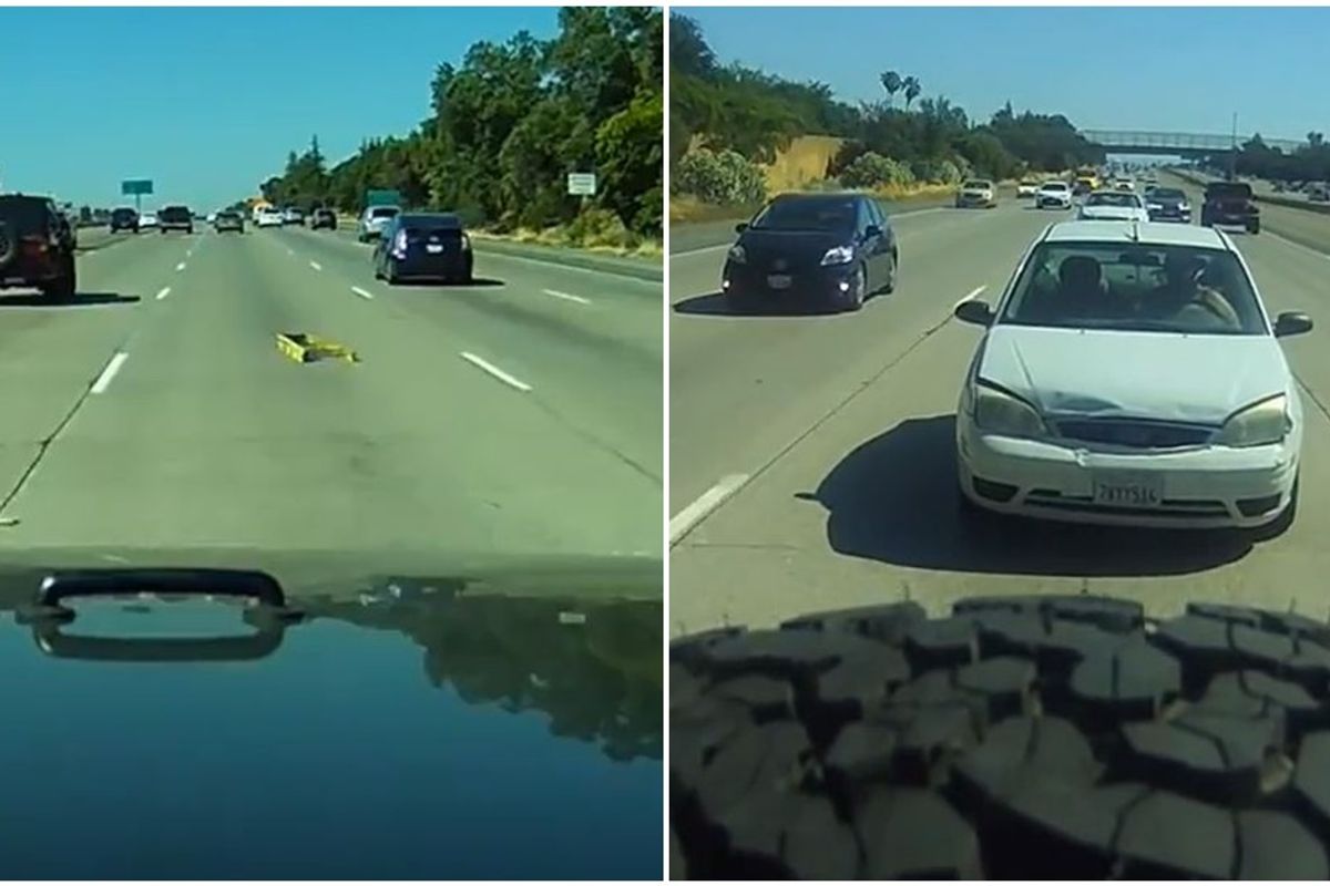 Viral dash cam video shows exactly why you should never, ever tailgate someone