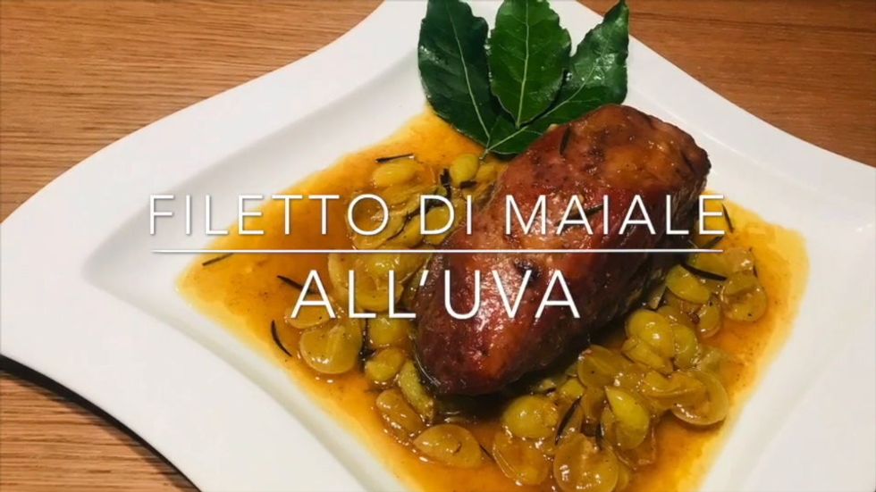 Cuciniamo insieme: filetto di maiale all'uva