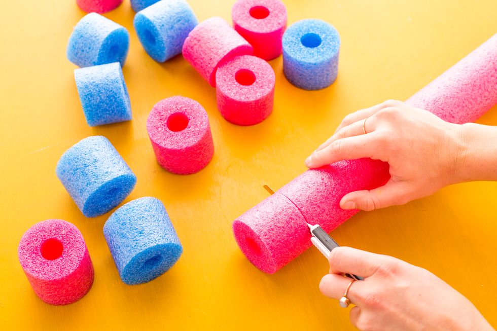 How to make pool noodles for bath time B+C Guides
