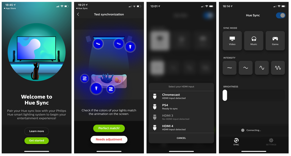 Philips Hue and Hue Sync apps