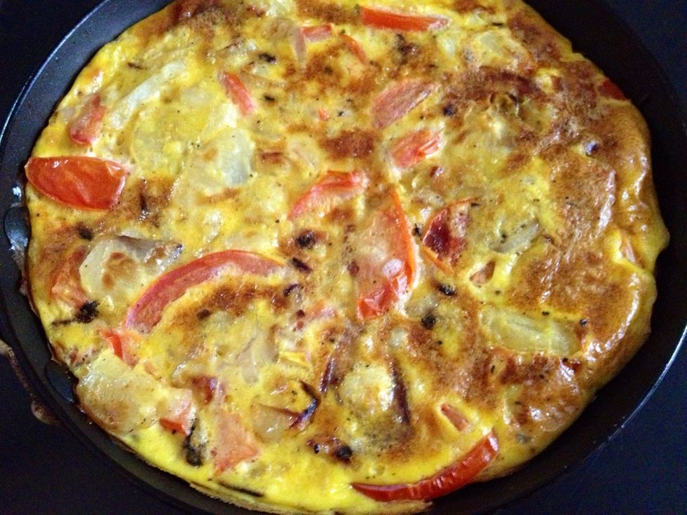 How to cook potato egg omelette super quick B+C Guides