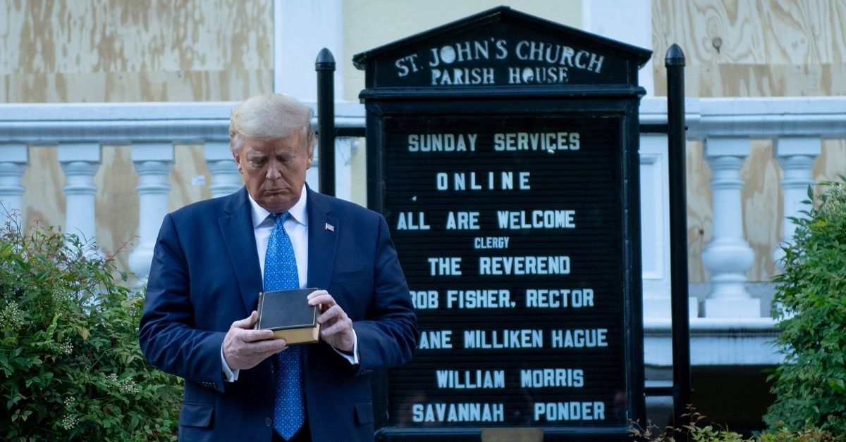 Auctioneer Claims He Has a Signed Copy of Trump's Bible From Photo-Op and the White House Just Responded