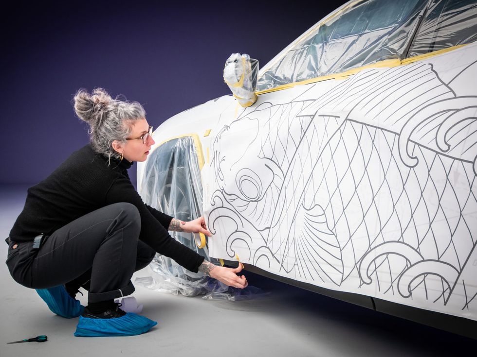 World's first tattooed car