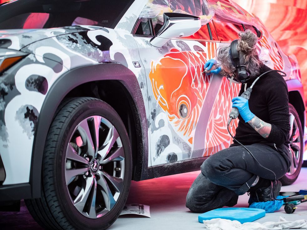World's first tattooed car