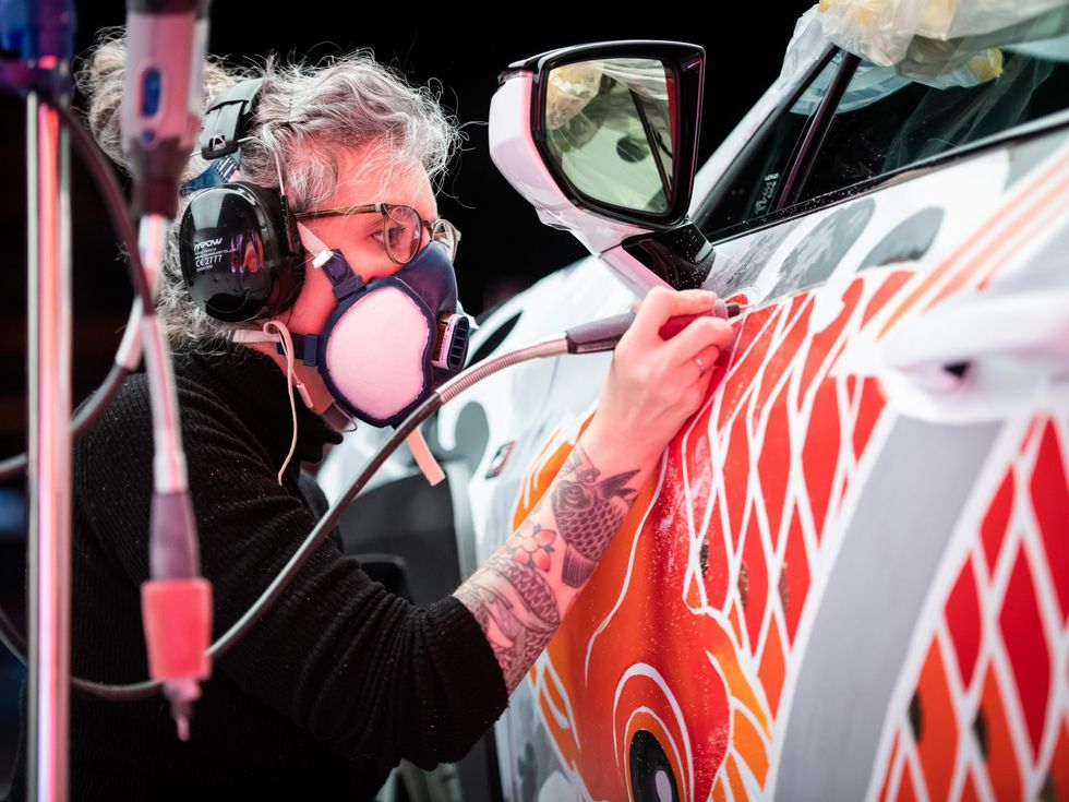 World's first tattooed car