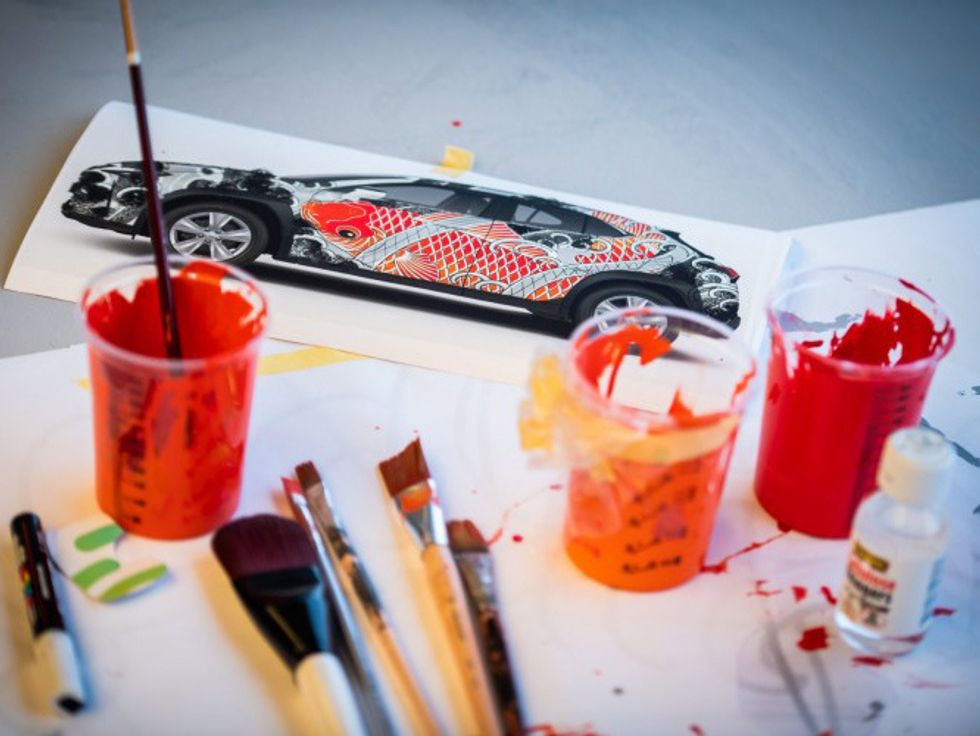 World's first tattooed car