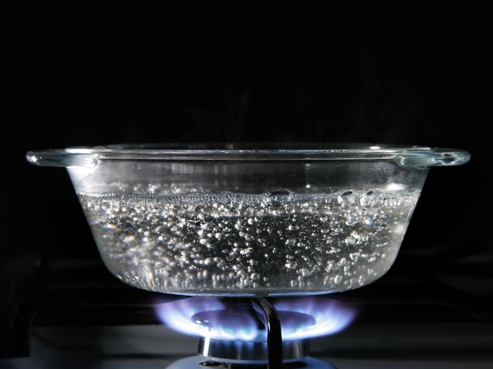 Boiling Water On A Stove
