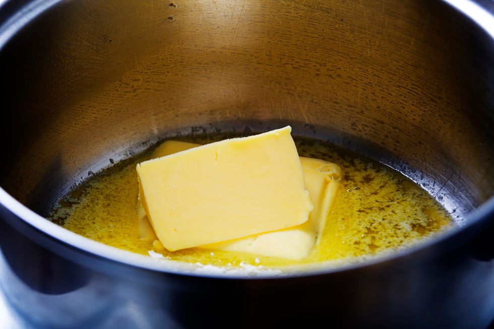 Melting Butter In A Pan On The Stove