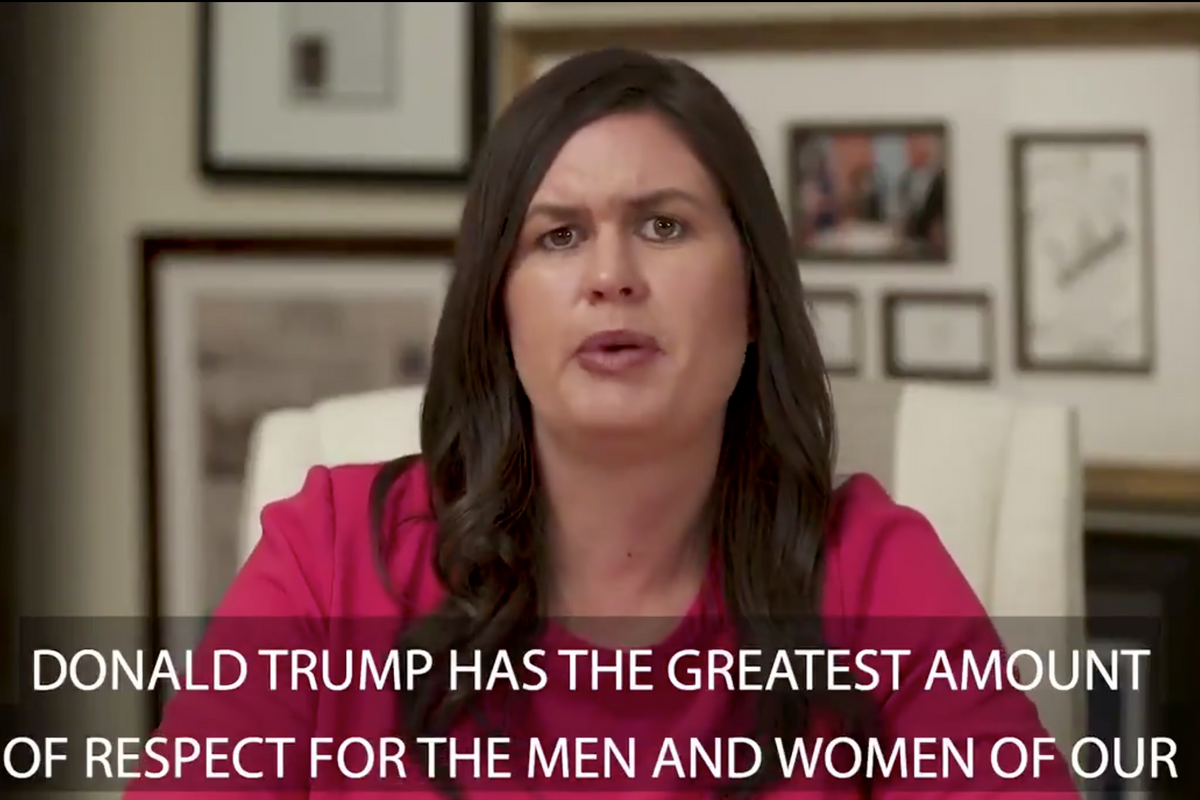 Sarah Huckabee Sanders Lying For Donald Trump Again, This Time Off The Clock!