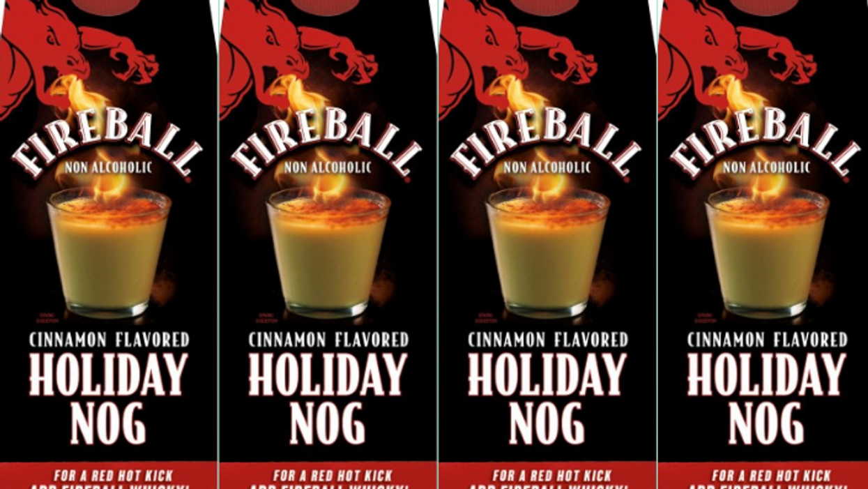 Fireball eggnog is here to spice up everyone's holiday season