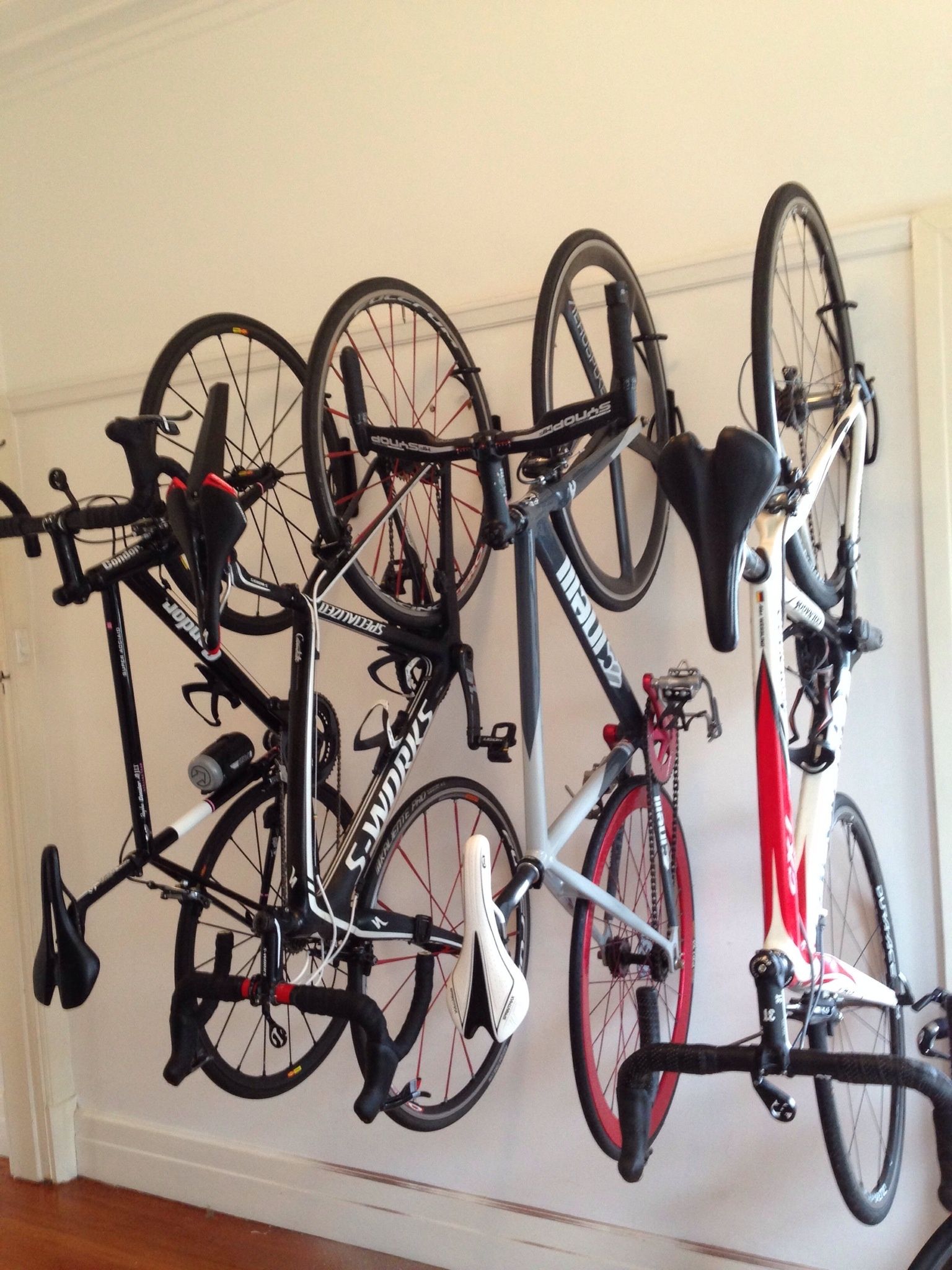 mounting bike on wall