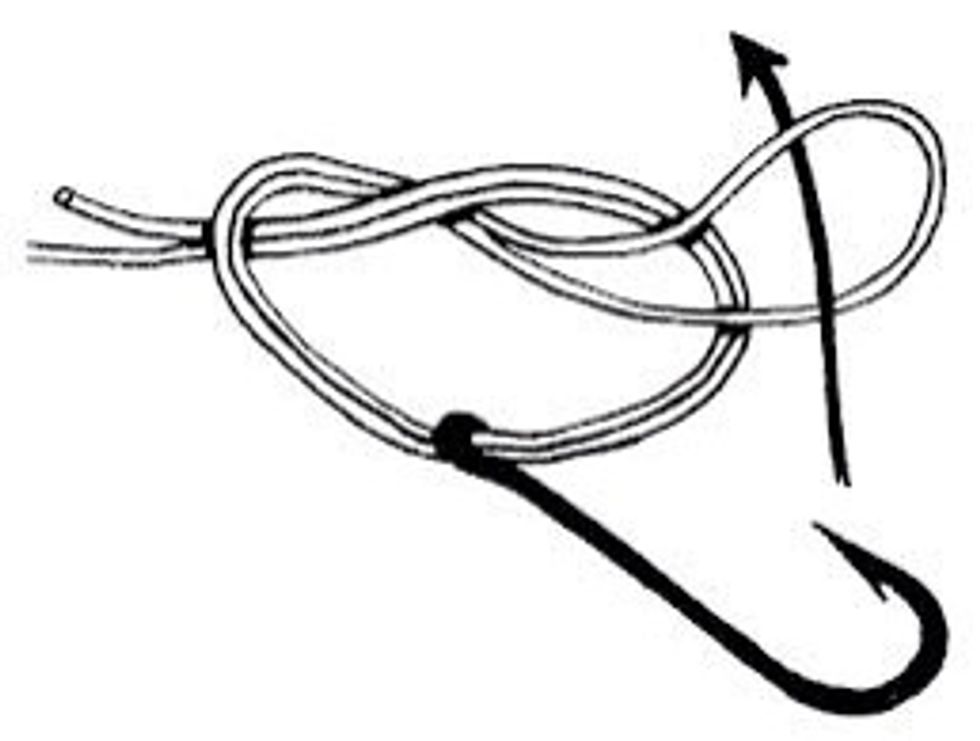 How to put a hook on a fishing line B+C Guides