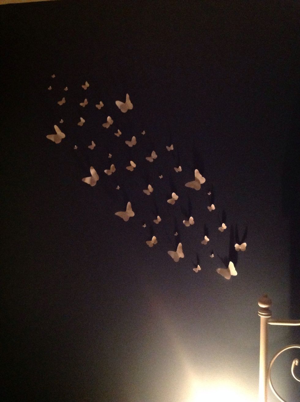 How to make butterfly wall art B+C Guides