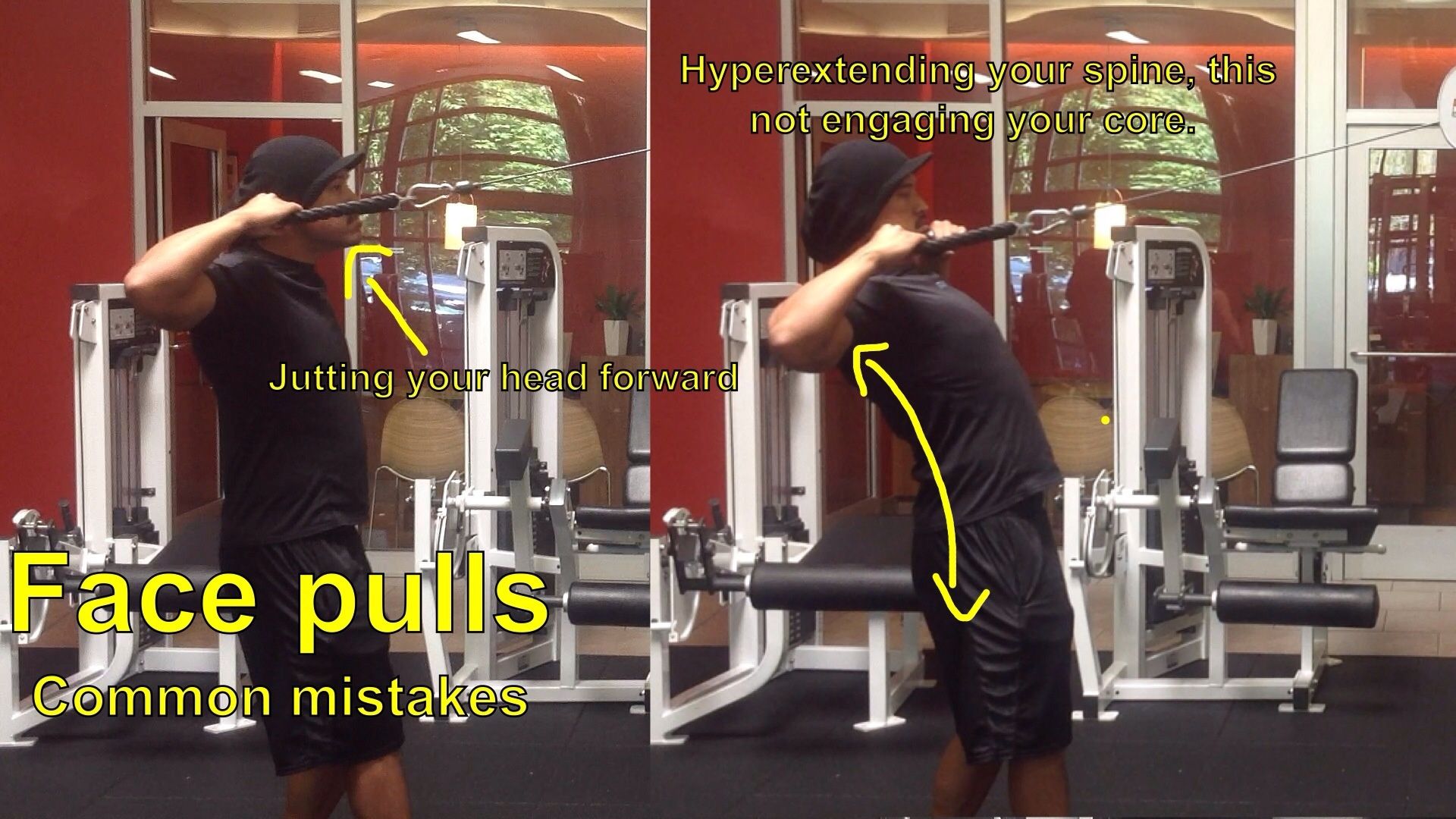 face pulls workout area