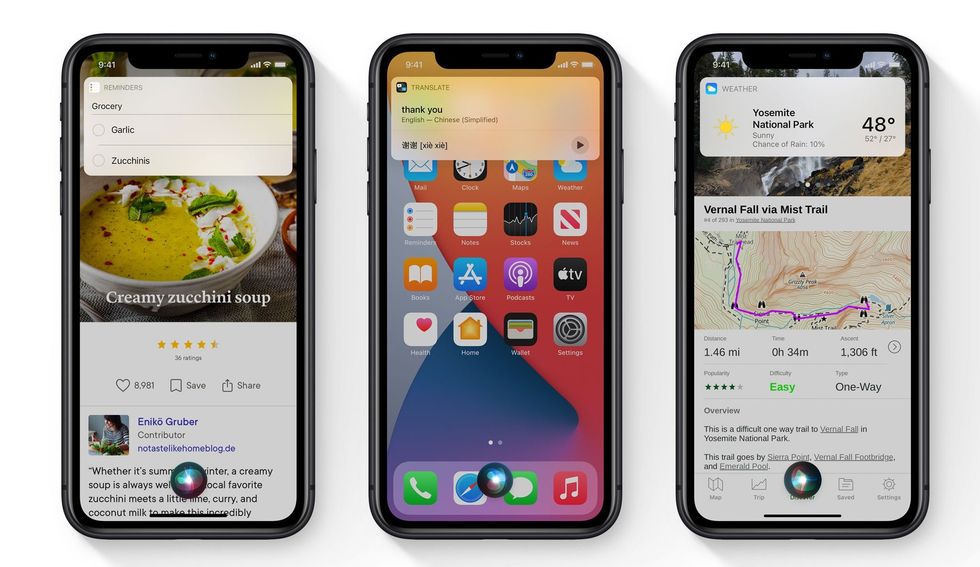 Redesigned Siri in iOS 14