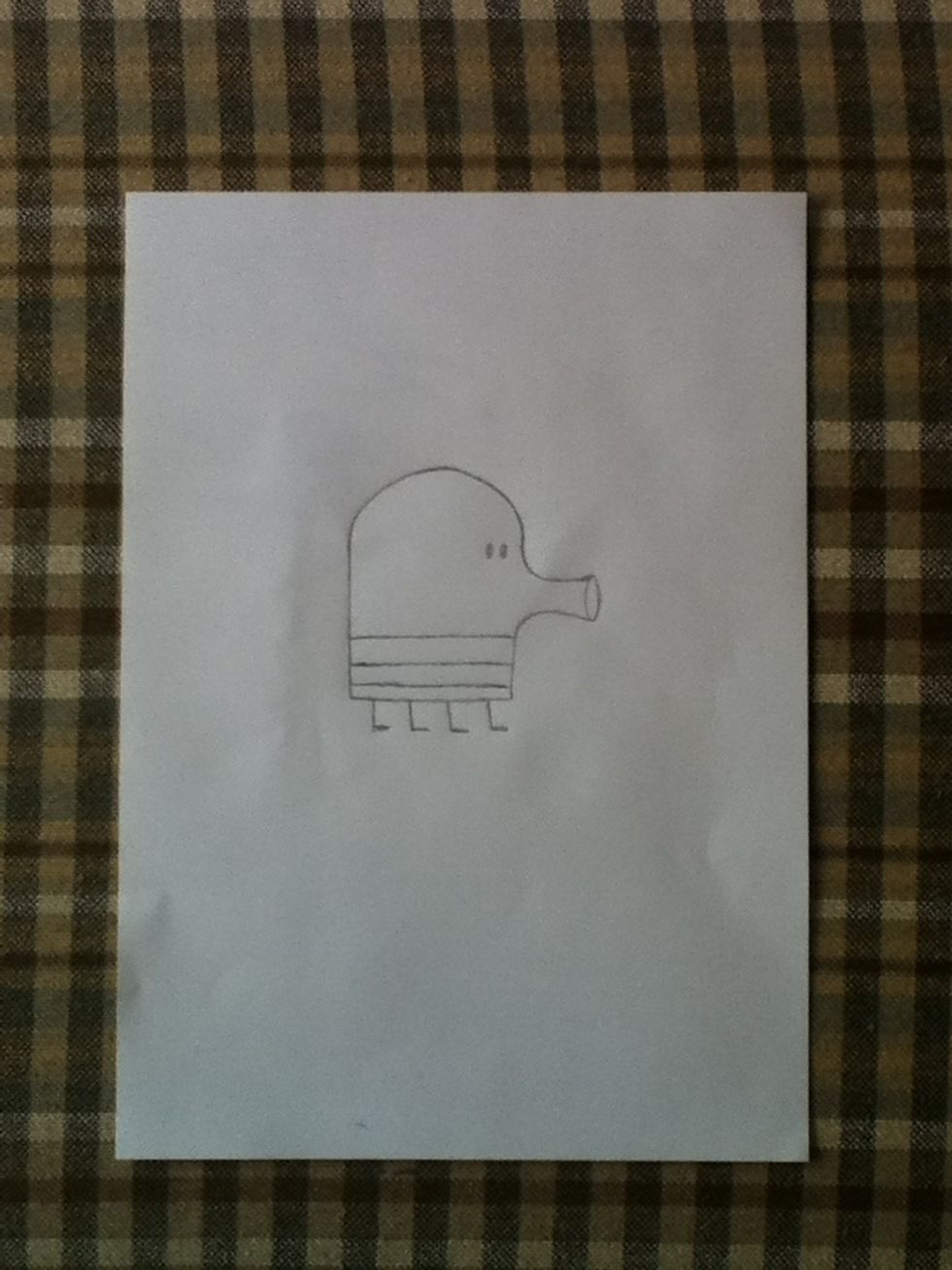 How to draw the doodle jump character - B+C Guides How to draw the doodle jump character - B+C Guides