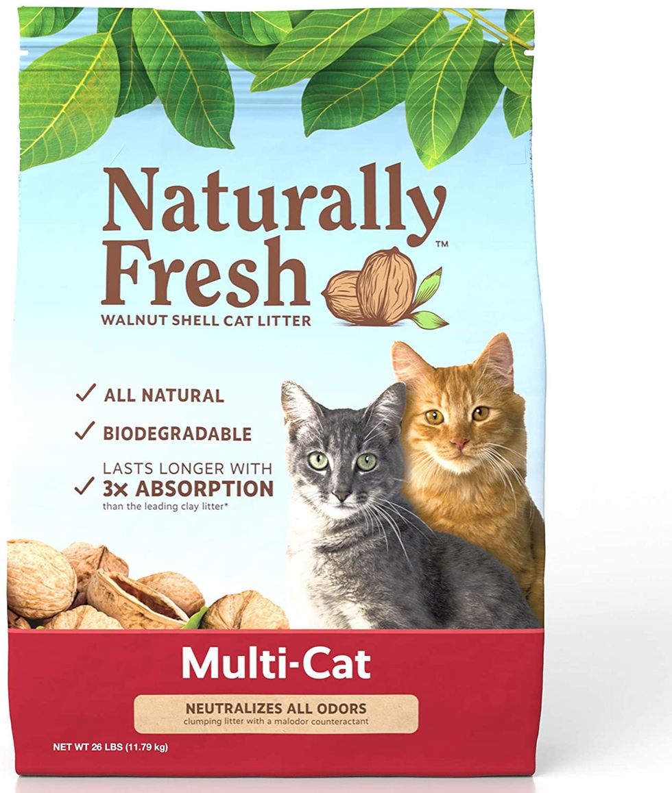 Naturally Fresh Walnut-Based Ultra Odor Control Multi-Cat Quick-Clumping Cat Litter
