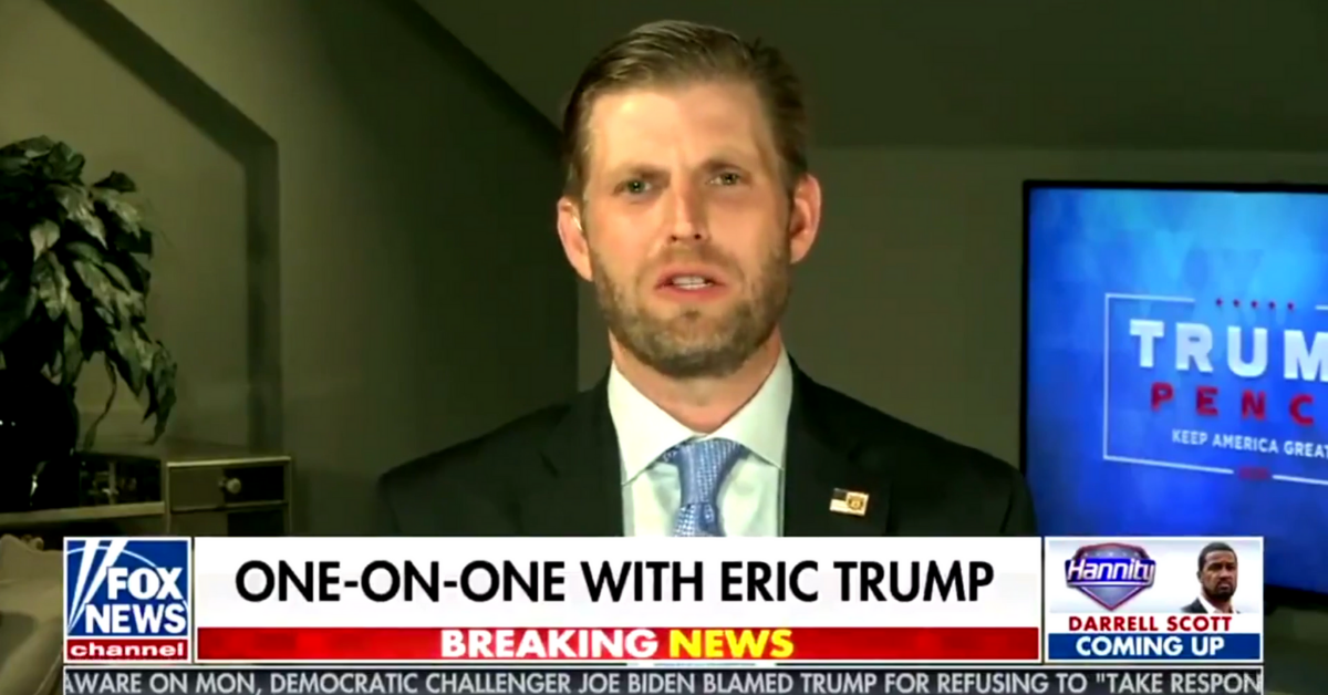 Eric Trump Gets Brutally Fact-Checked After Claiming Obama Never Went Back To Chicago After Being Elected President