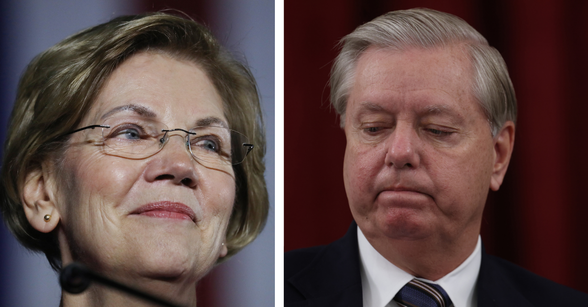 Elizabeth Warren Scorches Lindsey Graham With Dig About Where His Spine Actually Resides