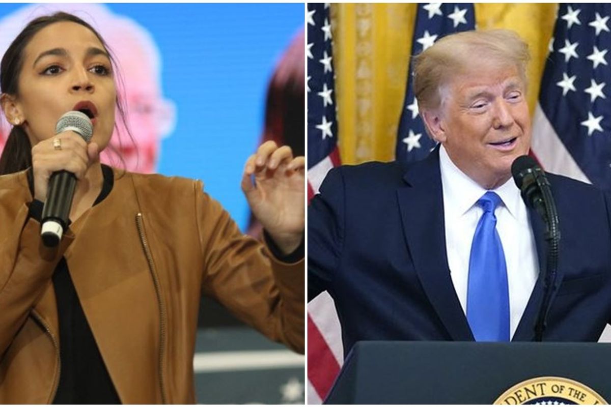 AOC calls Trump a 'walking scam' as records show he paid just $750 in taxes in '16 and '17