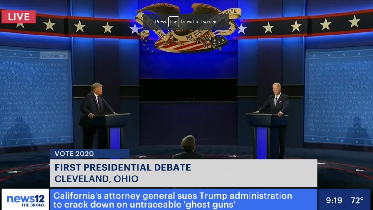 first presidential debate 2020