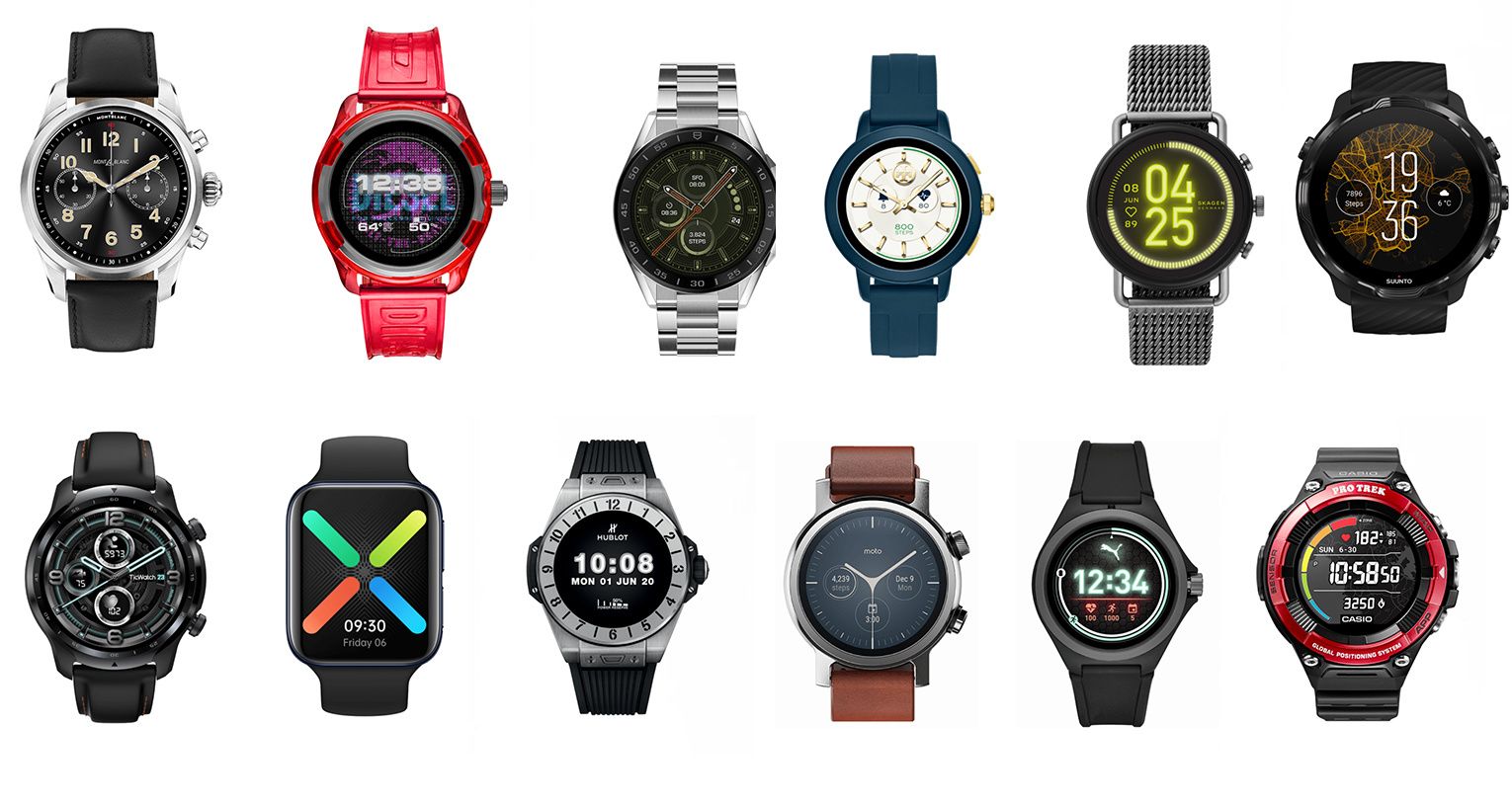 smartwatch comparison chart 2018