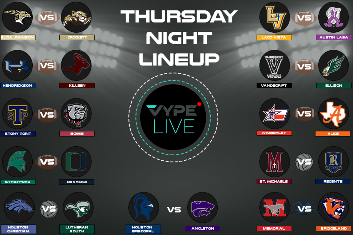 VYPE Live Lineup - Thursday, October 1