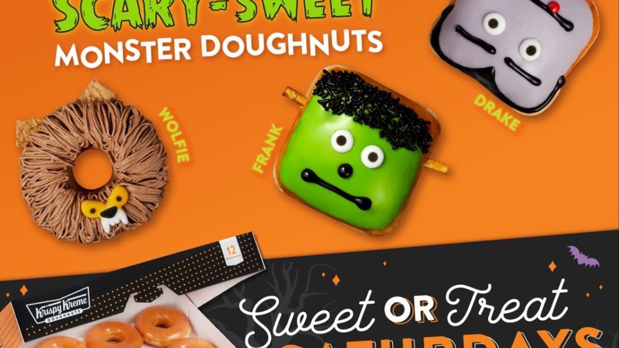 Krispy Kreme celebrating Halloween with monster doughnuts, $1 dozen deal all this month