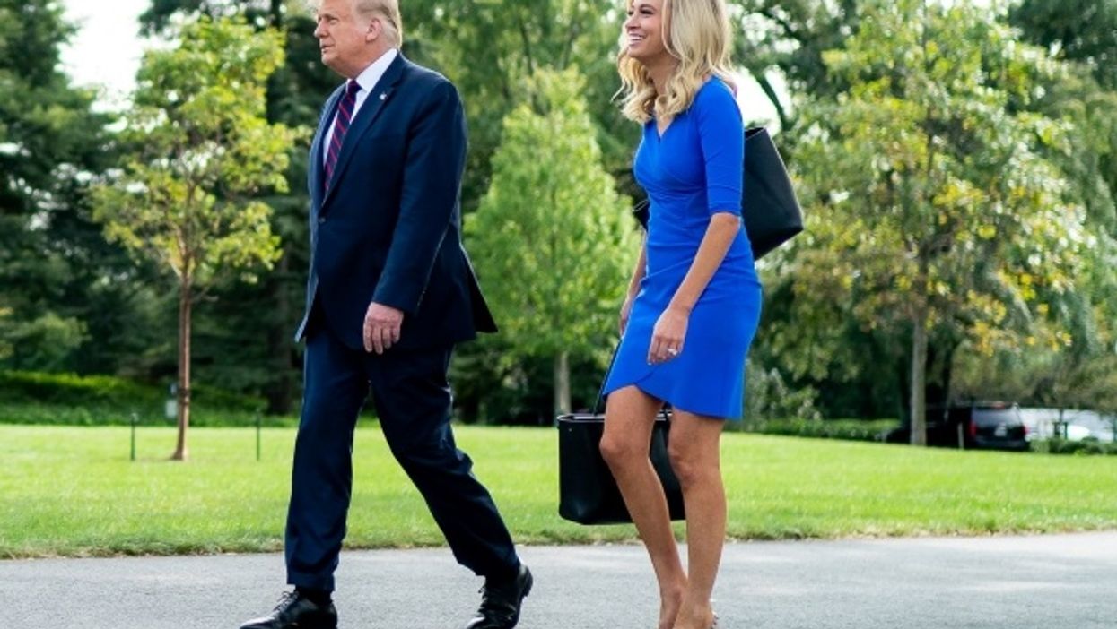 Donald Trump and Kayleigh McEnany