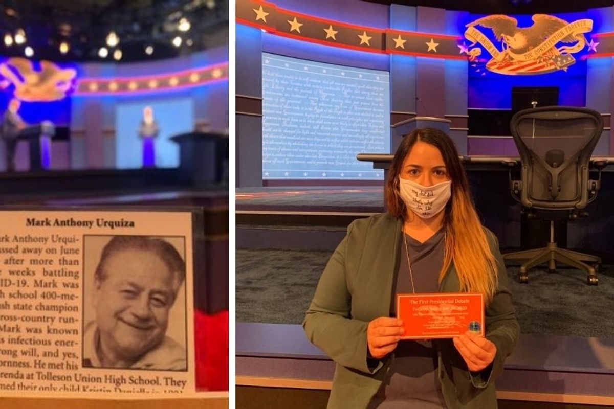Debate attendee whose father died of COVID-19 speaks on possible exposure from Trump