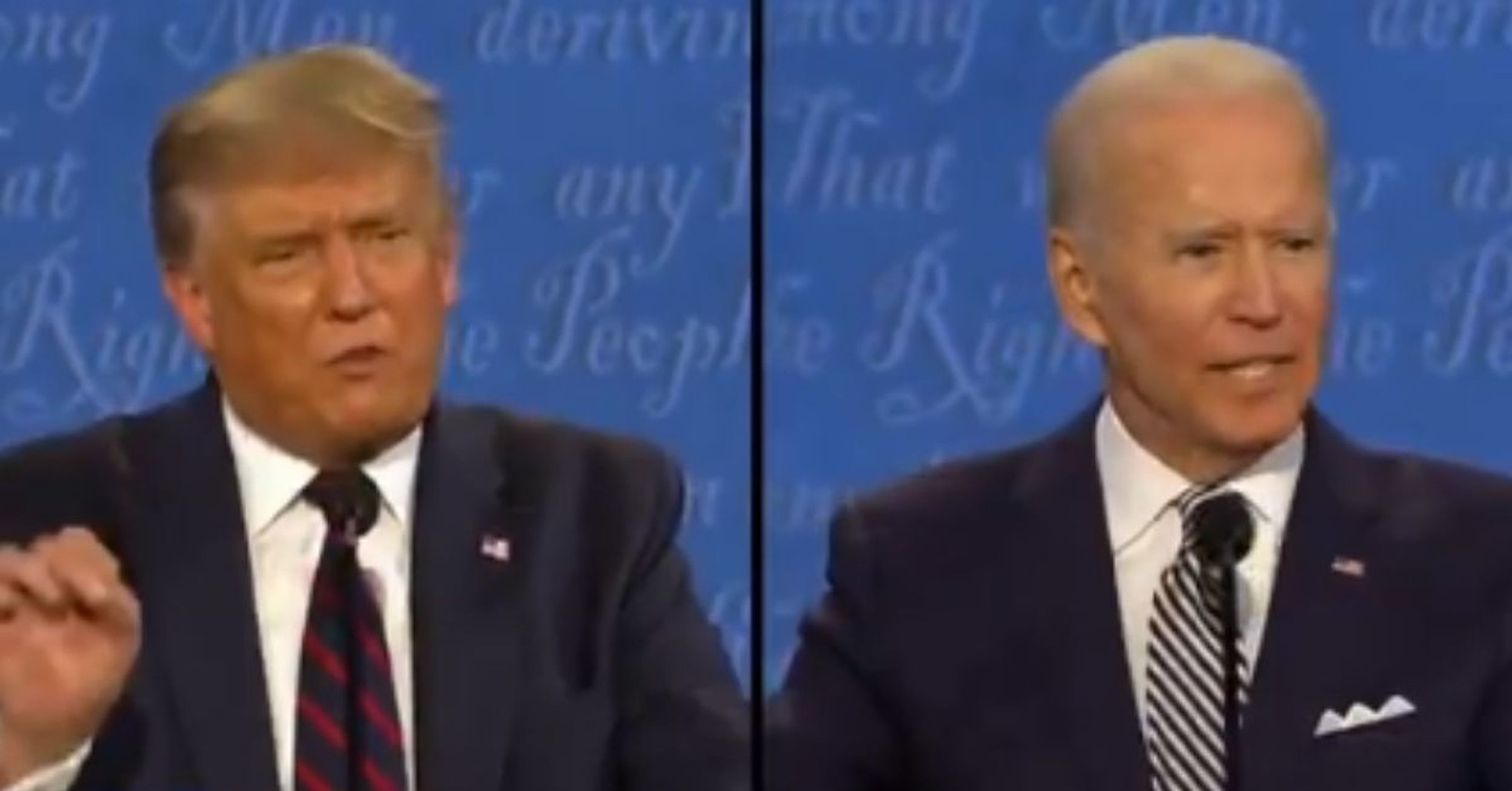 Debate Clip of Trump Railing Against Biden for Wearing a Mask Did Not Age Well at All