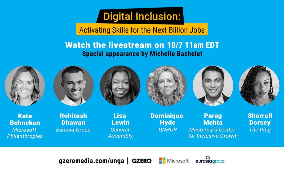 Oct 7 panel on digital inclusion in the workforce GZERO Media