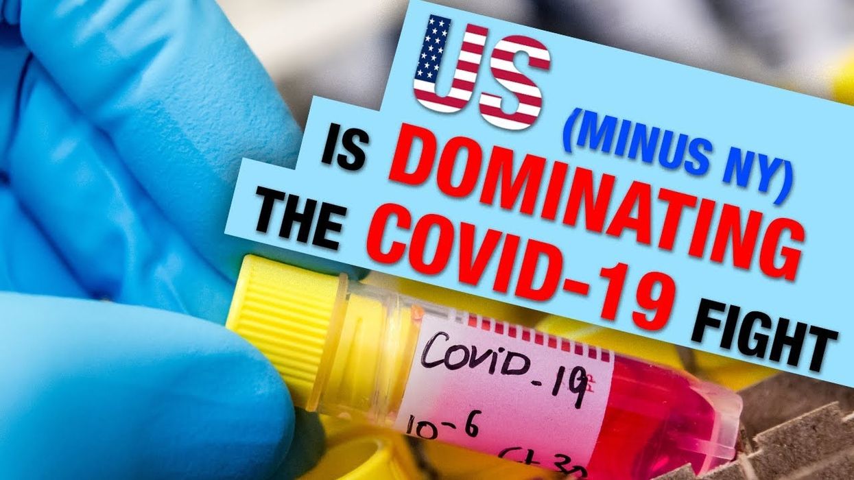 COVID stats from the CDC show US leading, and research lab agrees the Trump travel ban WORKED!