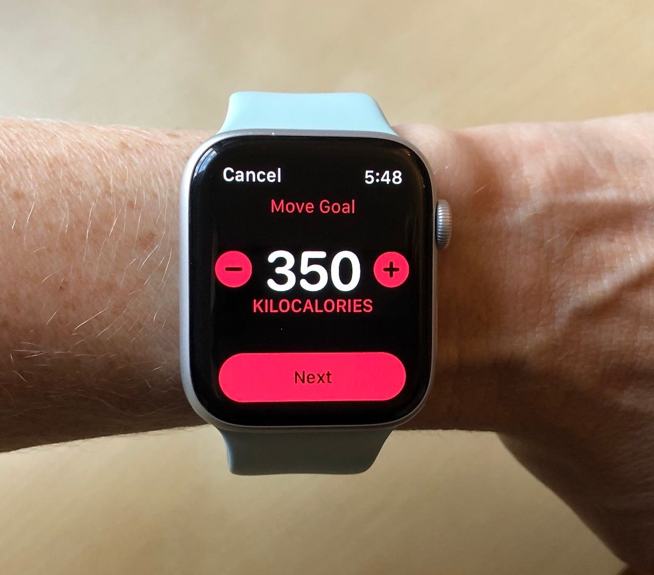 change exercise goal apple watch 5