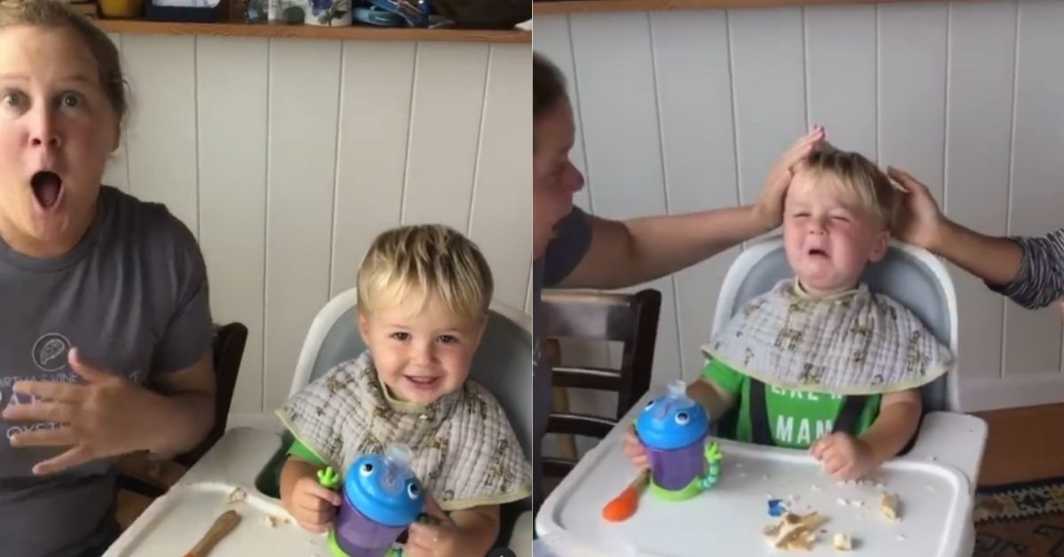 Amy Schumer Got So Excited After Her Son Said 'Dad' For The First Time That He Started Bawling