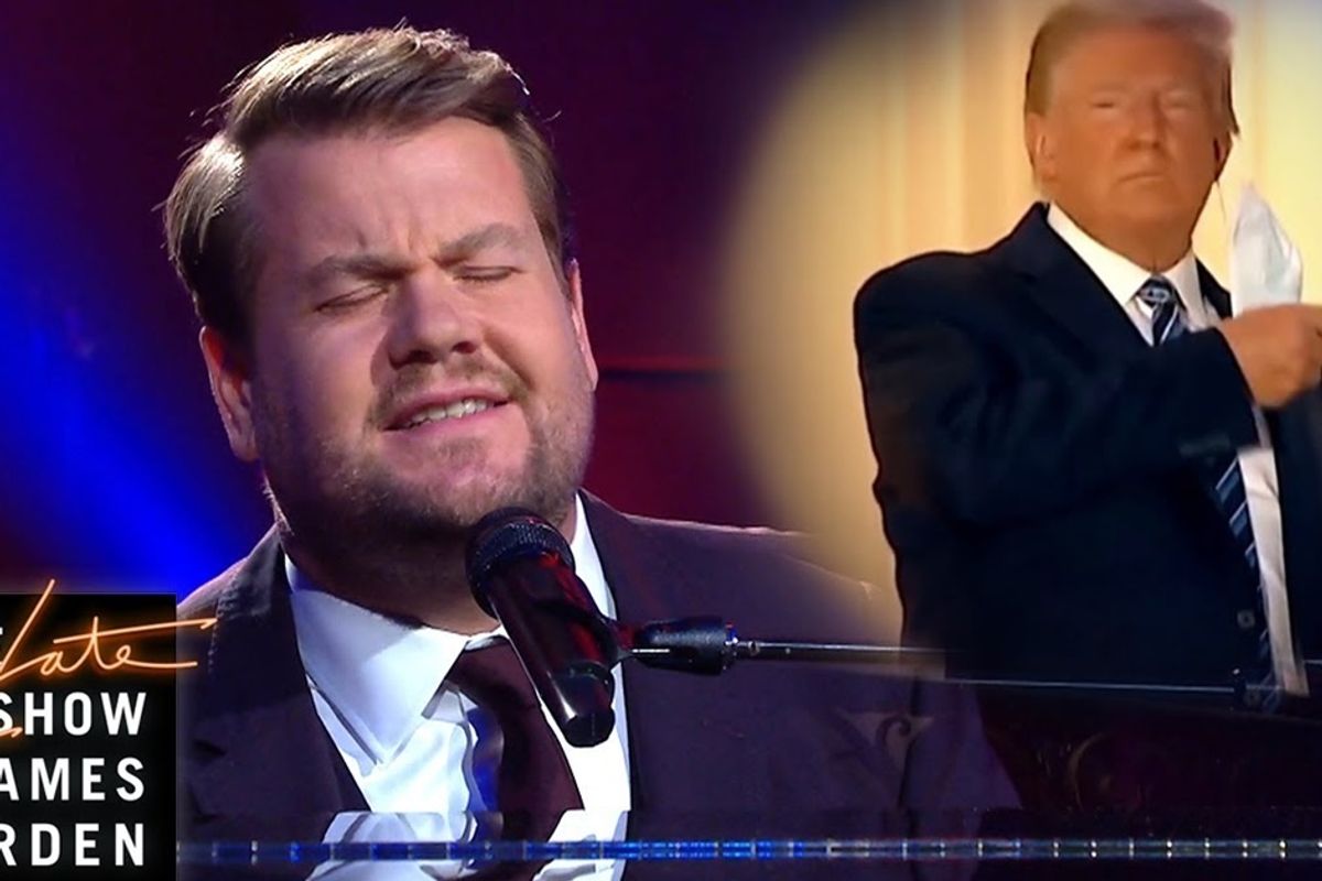 James Corden mocks Trump's White House return with Paul McCartney parody: 'Maybe I'm Immune'