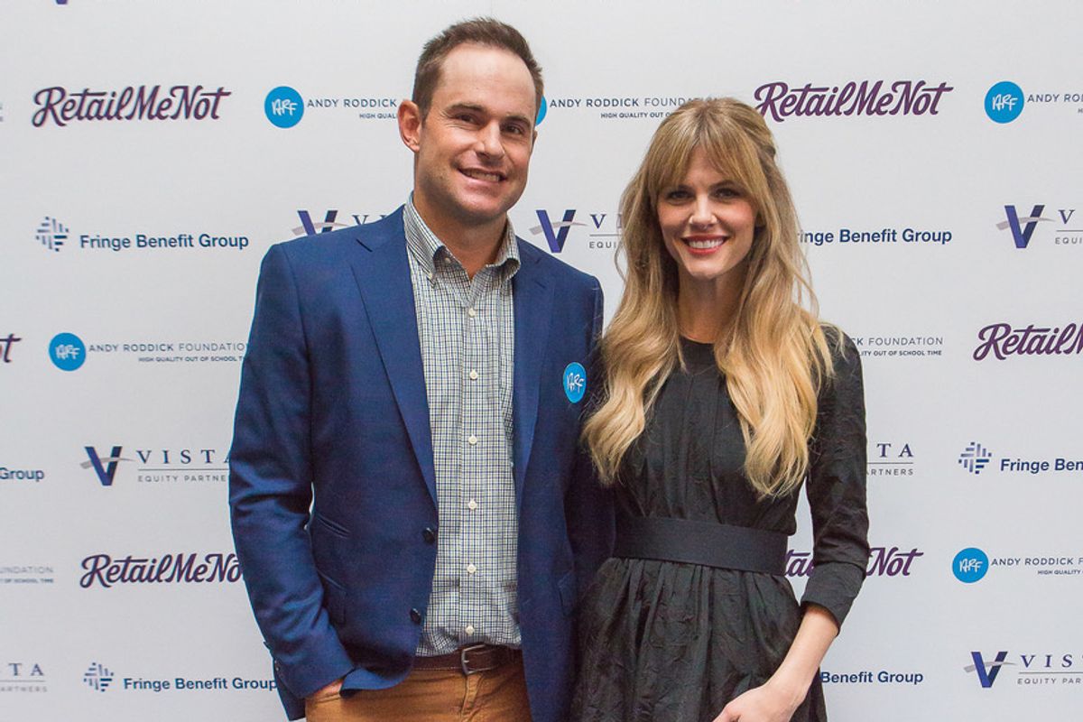 Austin's Andy Roddick is about to get served, charity style