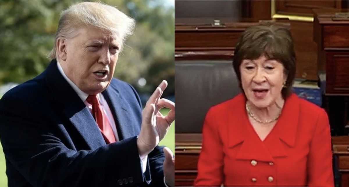 A year after Susan Collins said Trump 'learned a lesson' she was begging him to stop the Capitol attack
