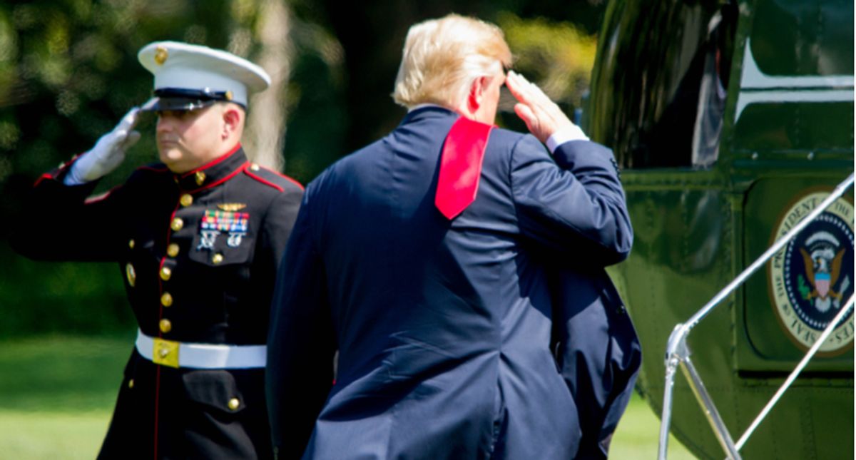 'Bunker' Trump mocked as a 'coward' for fleeing to Camp David amid talk of 25th Amendment