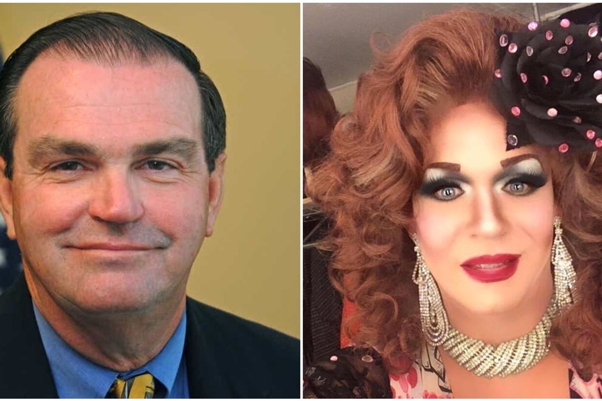 Democrat who opposed same-sex marriage beaten by gay drag queen in landslide primary victory
