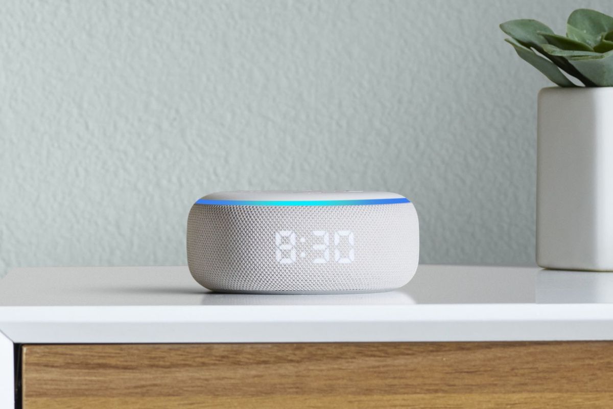 Amazon Echo Dot with Clock