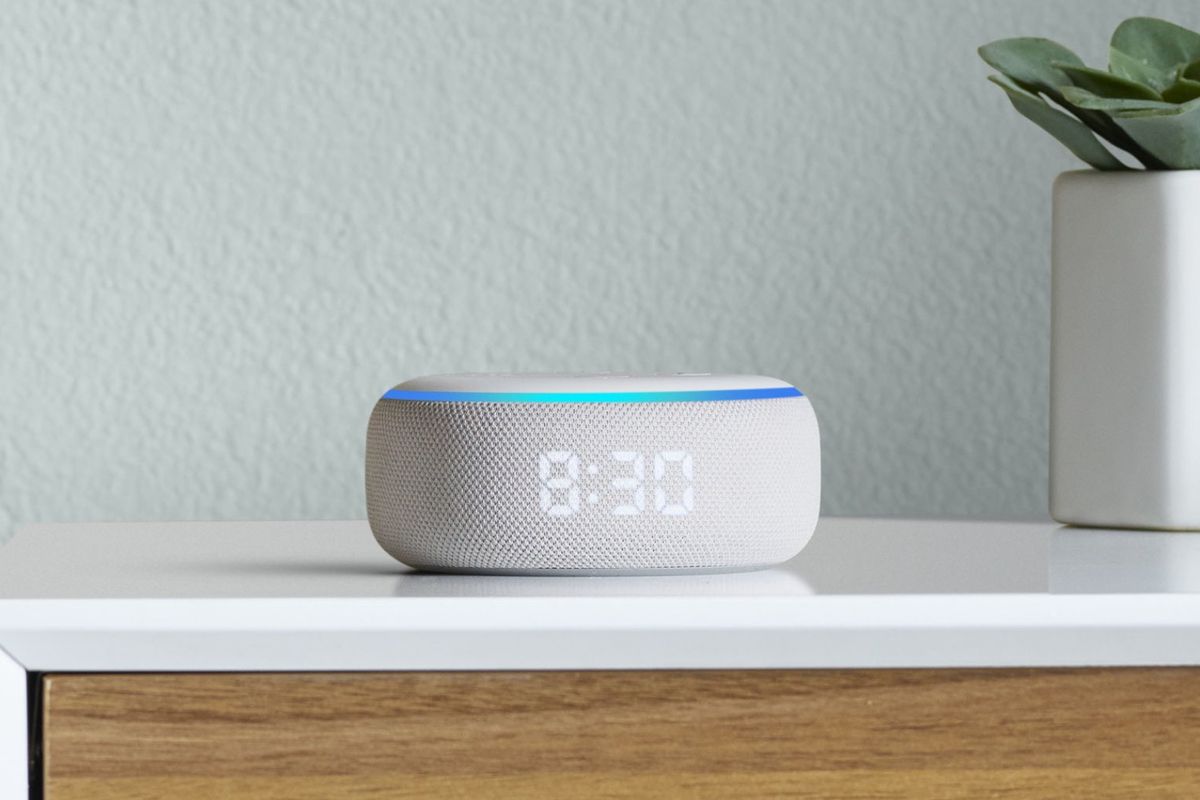 Amazon Echo Dot with Clock