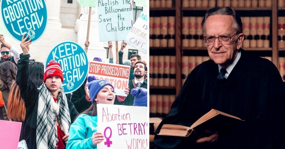 Just a reminder that the majority opinion in Roe v. Wade was written by a lifelong Republican