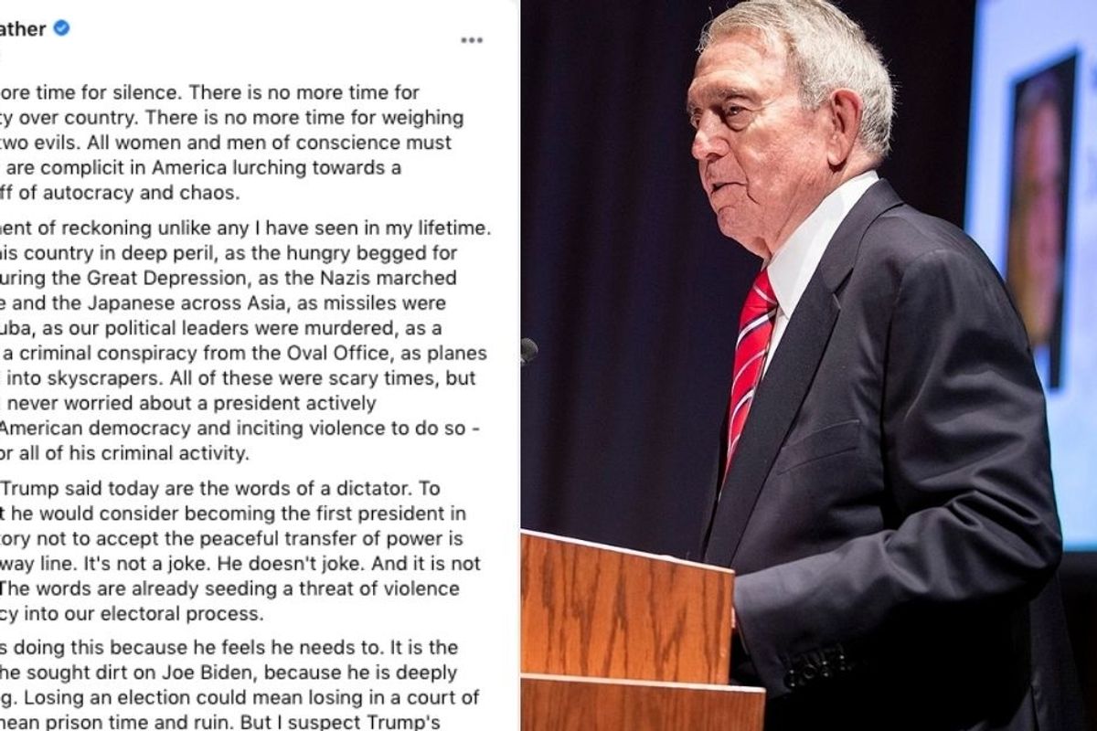 Dan Rather, 88, says we are in 'a moment of reckoning unlike any I have seen in my lifetime'