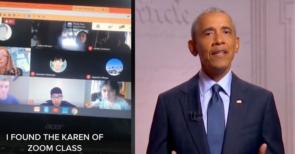 'Zoom Karen' Interrupts Granddaughter's Online Class To Angrily Rant About BLM And Obama