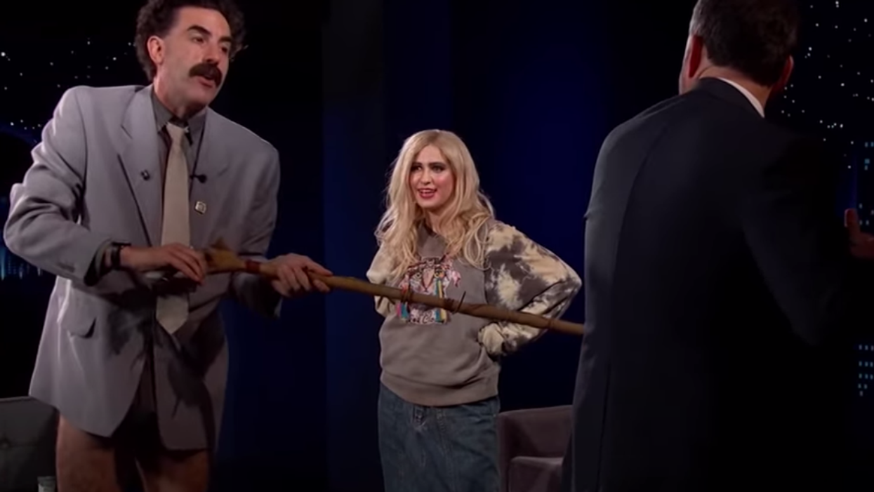 #EndorseThis: Borat And Daughter Inflict 'Virus Inspection' On Kimmel