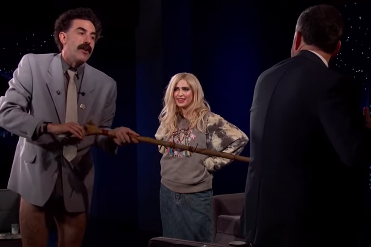 #EndorseThis: Borat And Daughter Inflict 'Virus Inspection' On Kimmel