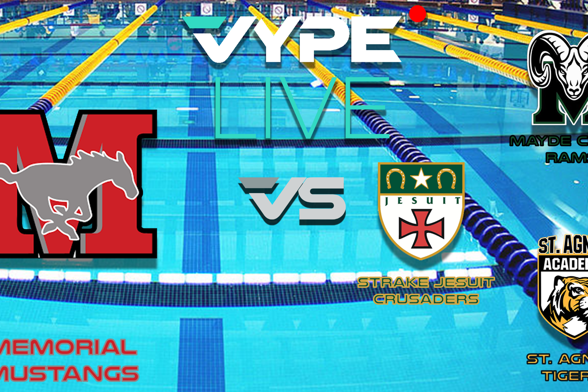 VYPE Live - Swim Meet: Memorial vs Strake Jesuit vs St. Agnes vs Mayde Creek
