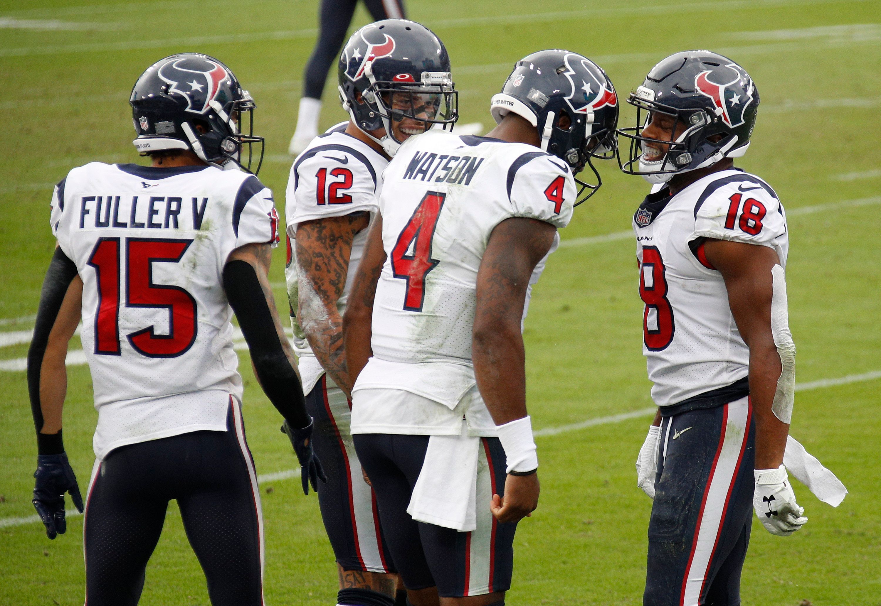 Texans Will Fuller, Kenny Stills, Deshaun Watson, Randall Cobb